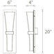 Prohibition Wall Sconce Wall Light in 3500K, dweLED