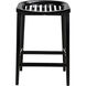 Ronald 28 inch Charcoal Black Counter Stool