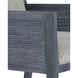 Santos Vintage Navy and Satin Brass and Barrett Dusk Armchair