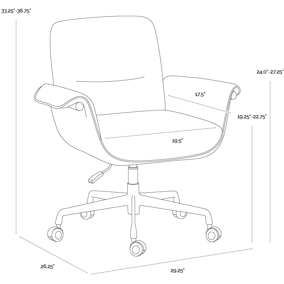 Lomax Holden Dusty Greige / Milliken Cognac Office Chair