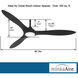 Sleek 60 inch Coal Ceiling Fan