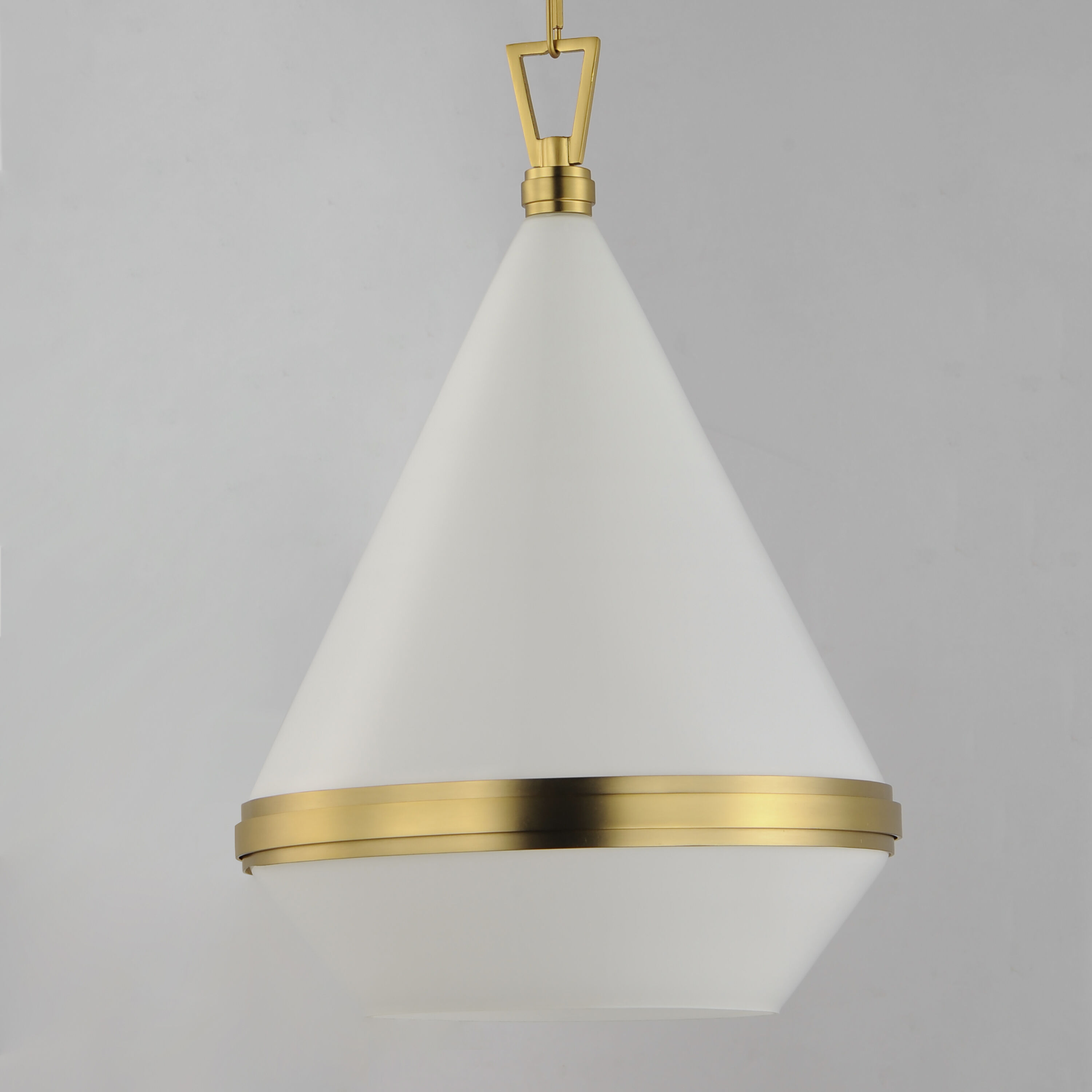 Giza 1 Light 16 inch Satin Brass Single Pendant Ceiling Light