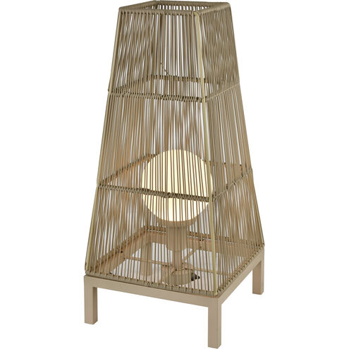 Corsica 30 inch 7 watt Beige Outdoor Floor Lamp