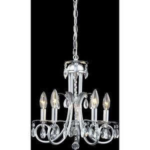 Pearl 5 Light 15 inch Silver Chandelier Ceiling Light