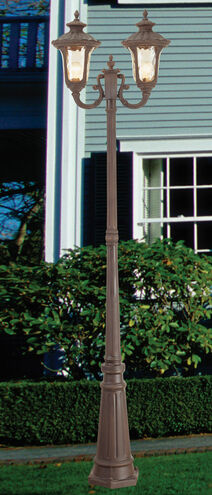 Oxford 2 Light 87 inch Imperial Bronze Outdoor 2 Head Post