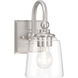 Antonia 1 Light 5.5 inch Brushed Nickel Bath Vanity Light Wall Light