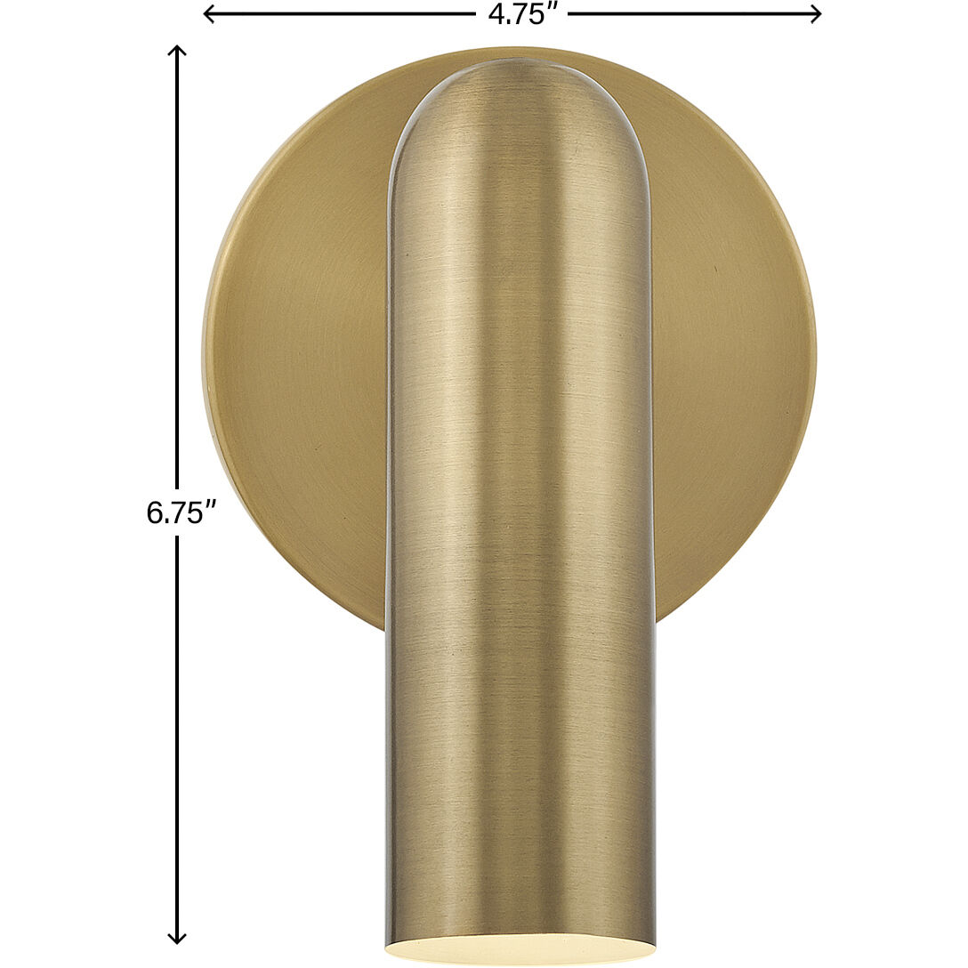 Dax LED 5 inch Heritage Brass Indoor Wall Sconce Wall Light
