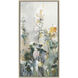 Rustic Garden Blue and Green and Orange and White Canvas