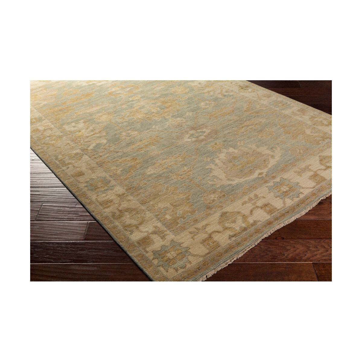 Hillcrest 66 X 42 inch Butter/Sea Foam/Tan/Cream Rugs, Wool