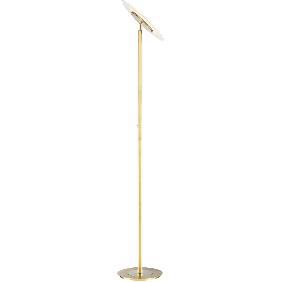 Tampa 71 inch 36 watt Satin Brass Floor Lamp Portable Light