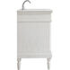Lexington 48 X 21.5 X 35 inch Antique White Vanity Sink Set