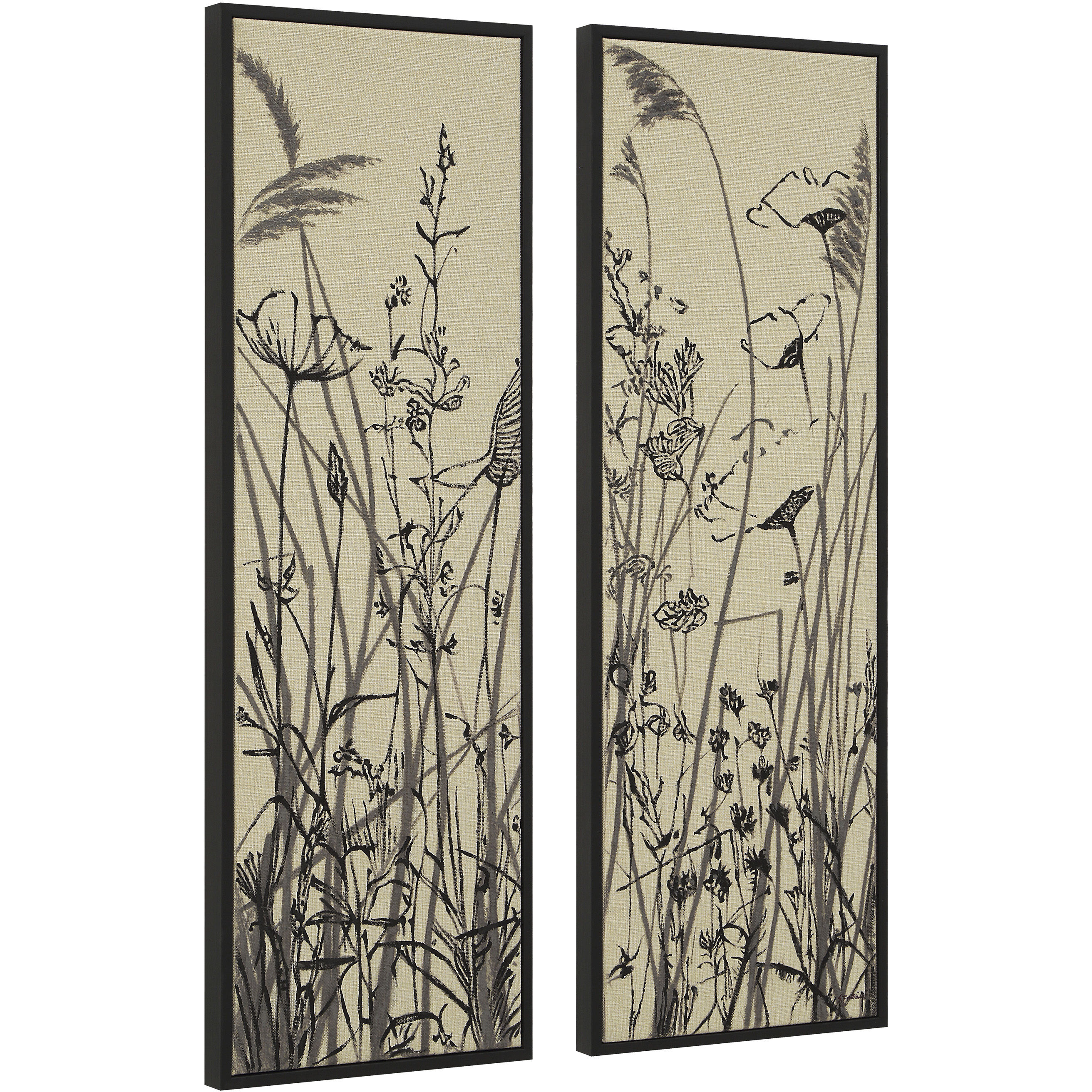 Karolina Multicolor and Black Canvas Art, Set of 2