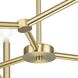 Arya 12 Light 24.12 inch Brushed Gold Chandelier Ceiling Light, Design Series