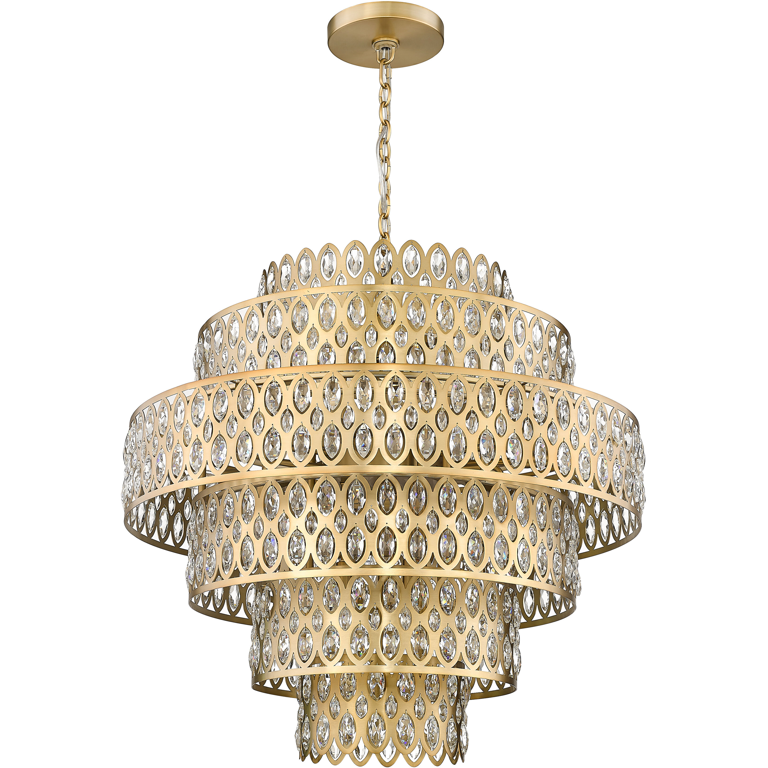 Dealey 17 Light 32.5 inch Heirloom Brass Chandelier Ceiling Light