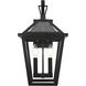 Frankford 2 Light 18 inch Black Outdoor Wall Sconce