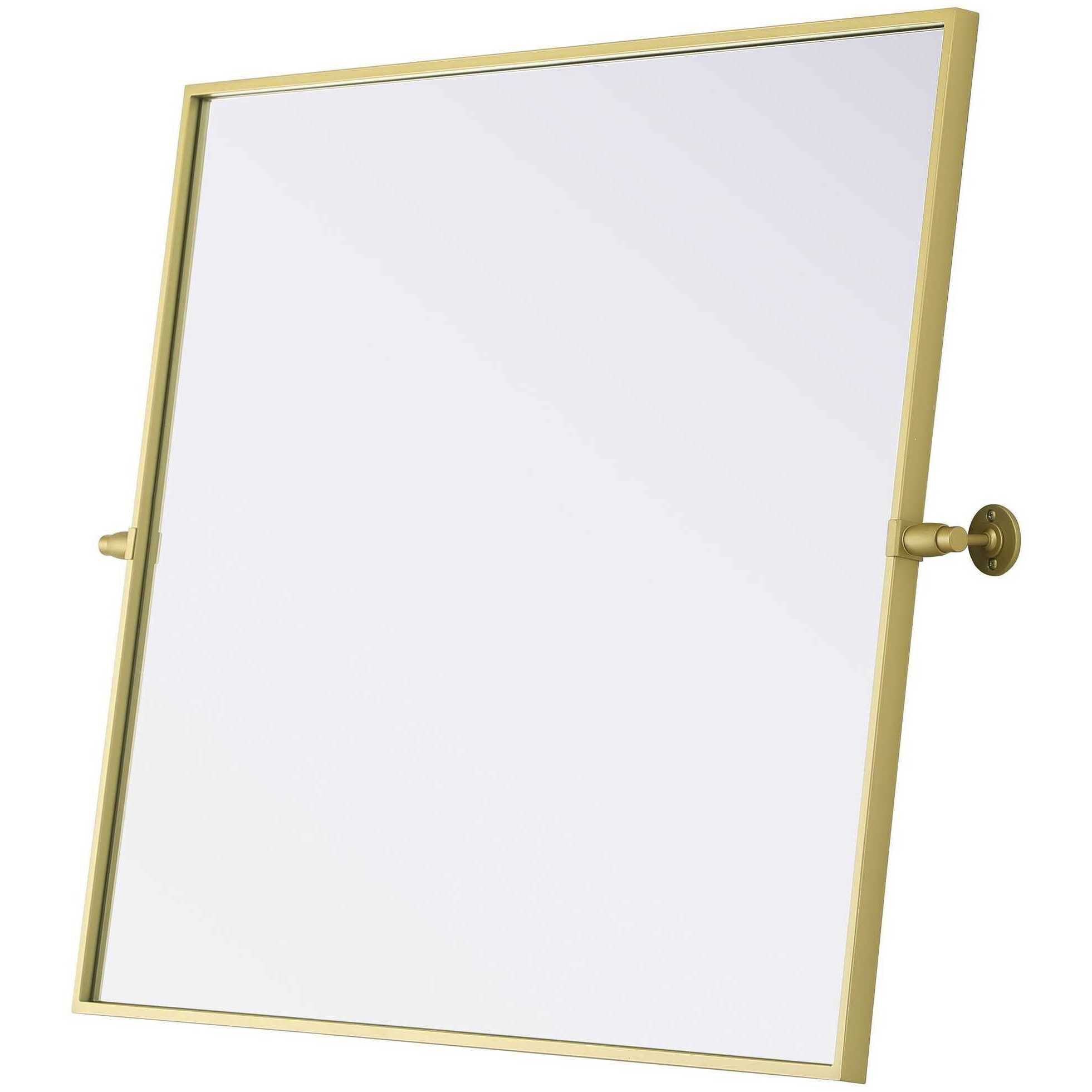 Amoura 36 X 30 inch Brass Mirror