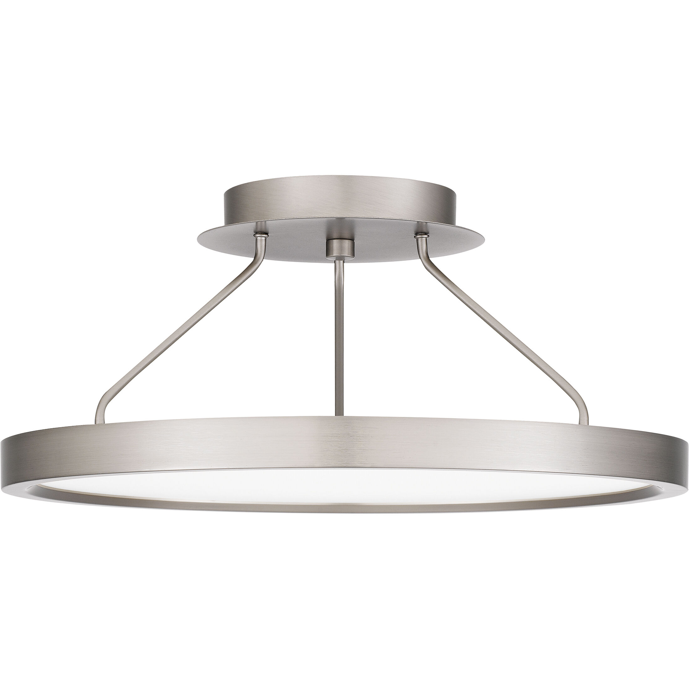Outskirts LED 15 inch Brushed Nickel Semi-Flush Mount Ceiling Light