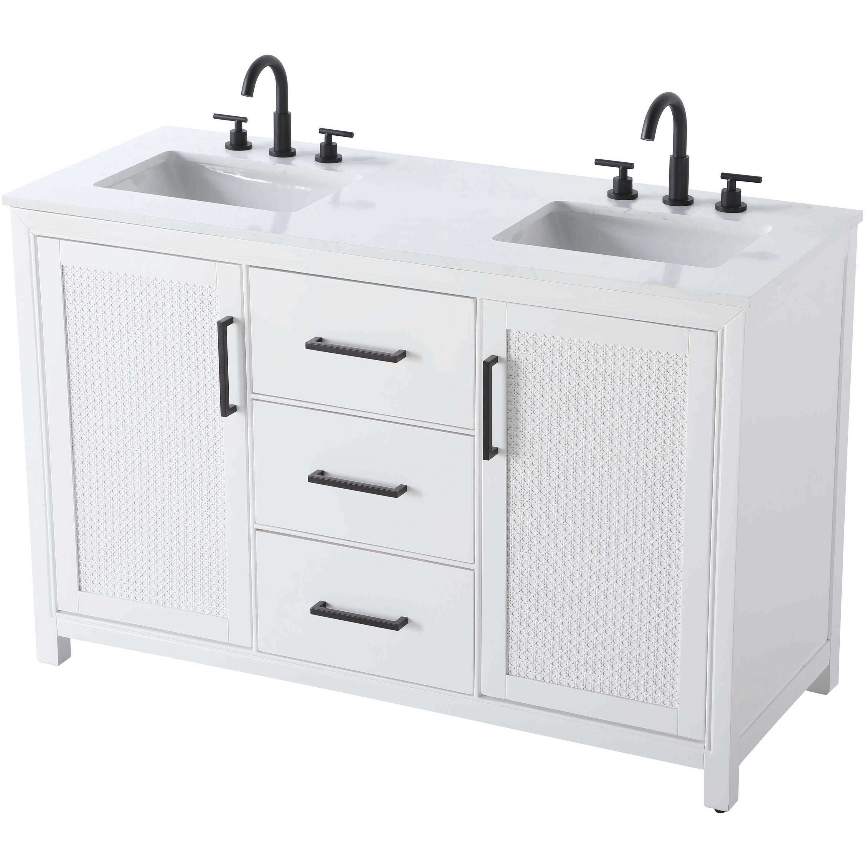 Alina 54 X 34 inch White Bathroom Vanity Cabinet