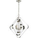 Rapid Pulse 3 Light 20 inch Polished Nickel with Clear Chandelier Ceiling Light