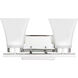 Bayfield 2 Light 13.25 inch Chrome Wall Bath Fixture Wall Light