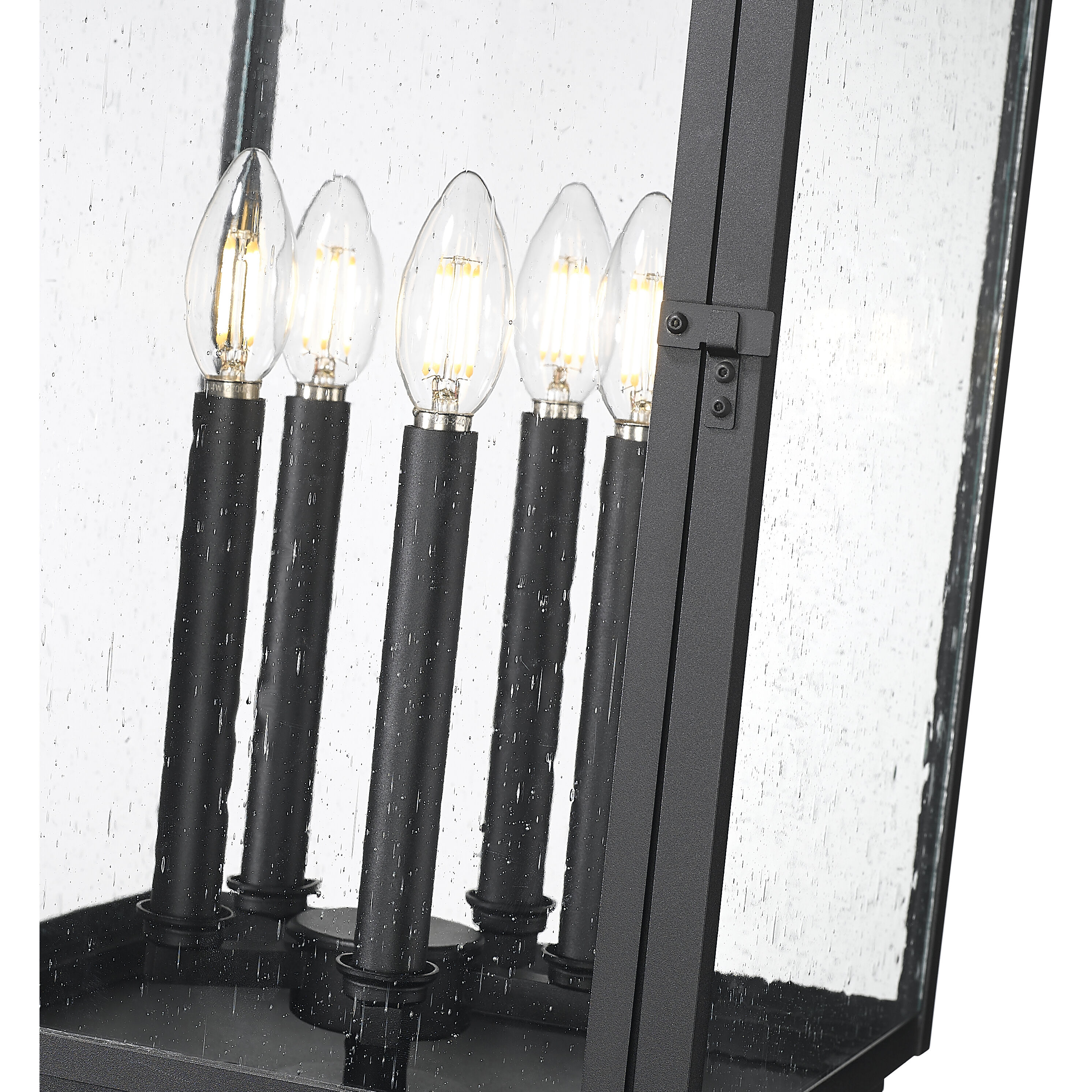 Hartwell 5 Light 26.75 inch Sand Black Outdoor Post Mount Fixture