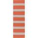 Lagoon 96 X 30 inch Burnt Orange, Light Gray Rug