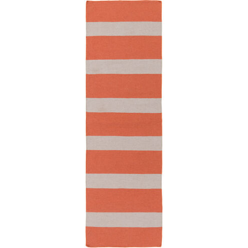 Lagoon 96 X 30 inch Burnt Orange, Light Gray Rug
