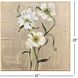 A New Bloom White and Green and Metallic Canvas, The Studio