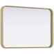 Remy 30 X 20 inch Brass Mirror