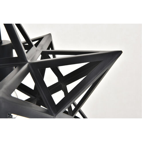 Nocturne 1 Light 16 inch Black Pendant Ceiling Light