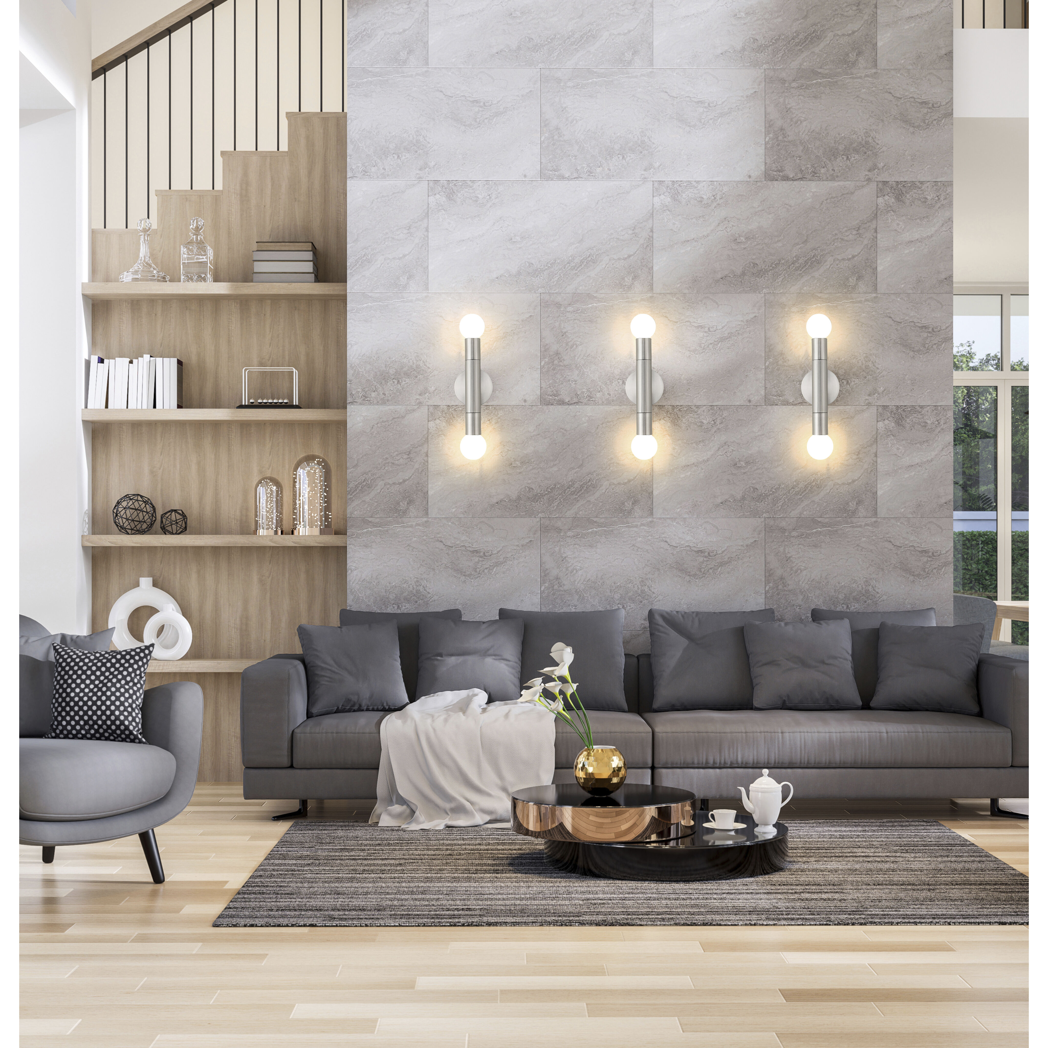 Stari Wall Sconce Wall Light in Brushed Nickel