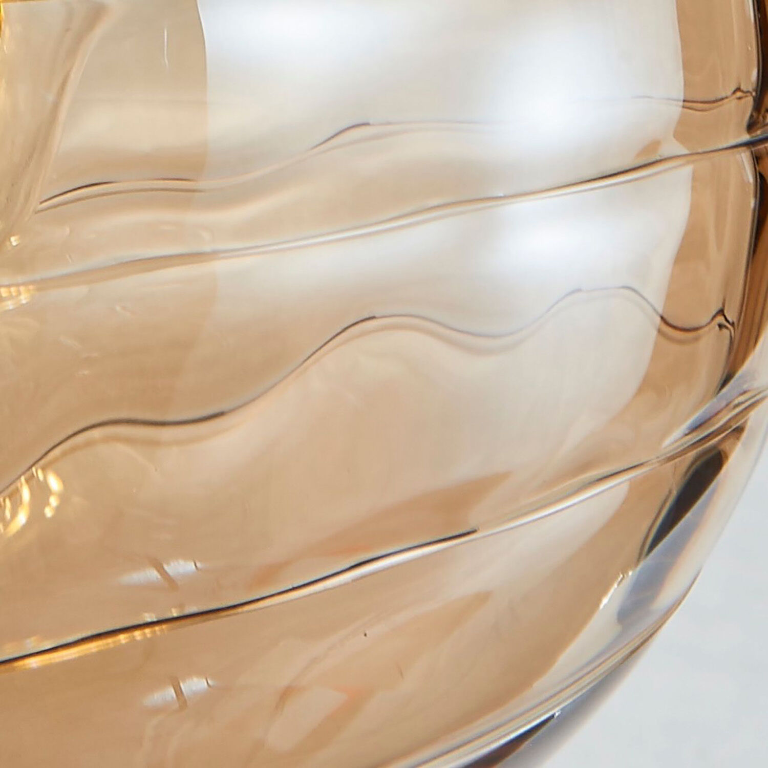 Gem LED 6 inch Black and Brushed Brass Pendant Ceiling Light in Amber