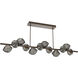 Mesa LED 72 inch Flat Bronze Chandelier Ceiling Light in 3000K LED, Smoke, Twisted Branch