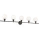 Syracuse 5 Light 47 inch Black Wall sconce Wall Light