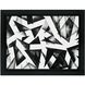 Spray Lines II Gloss Black Framed Wall Art