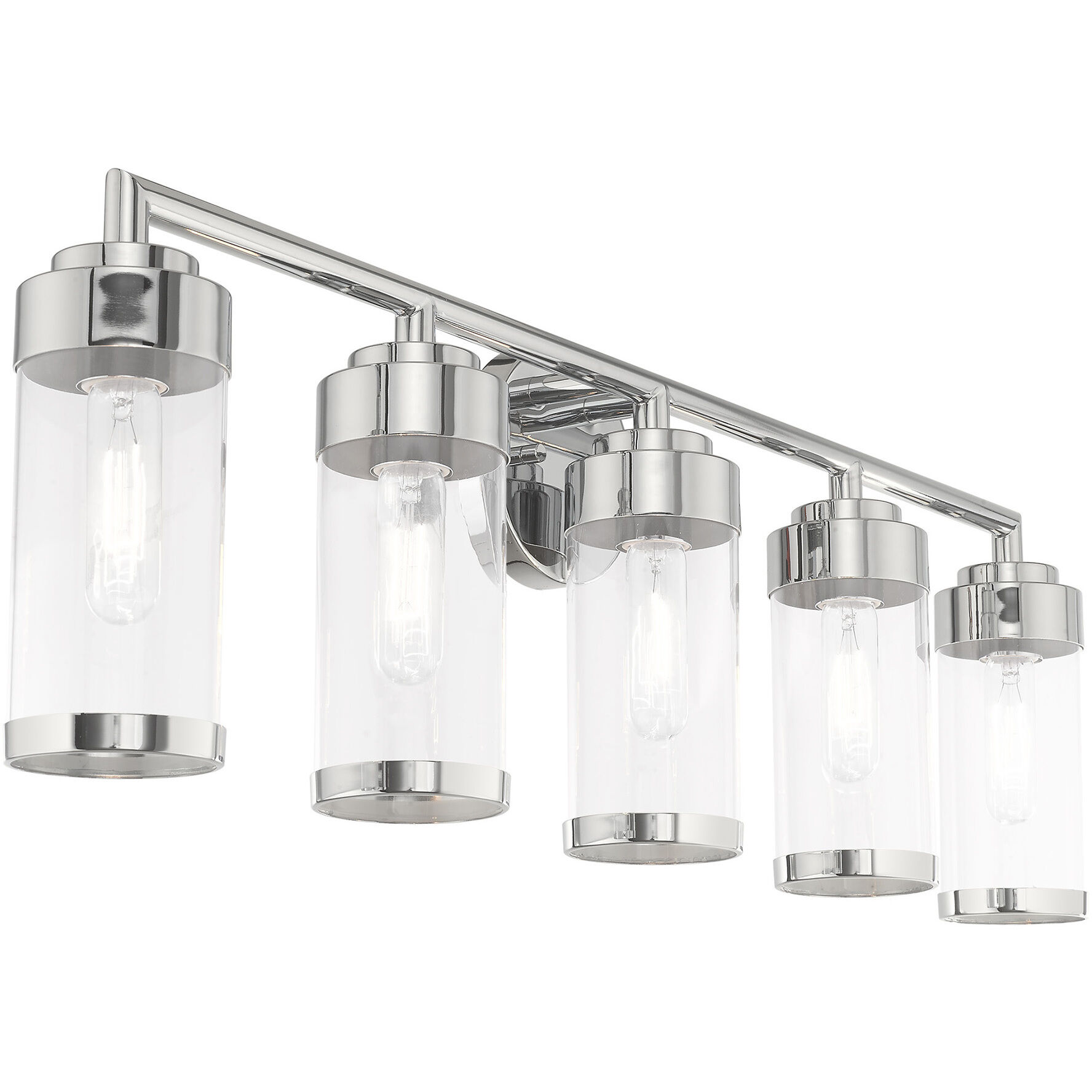 Hillcrest 5 Light 36 inch Polished Chrome Bath Vanity Wall Light