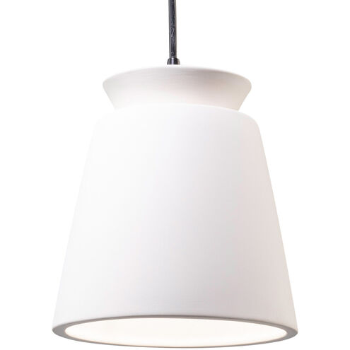 Radiance Collection LED 8 inch Matte Black Pendant Ceiling Light