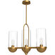Alora Mood Cyrus 3 Light 23.5 inch Aged Gold Linear Pendant Ceiling Light