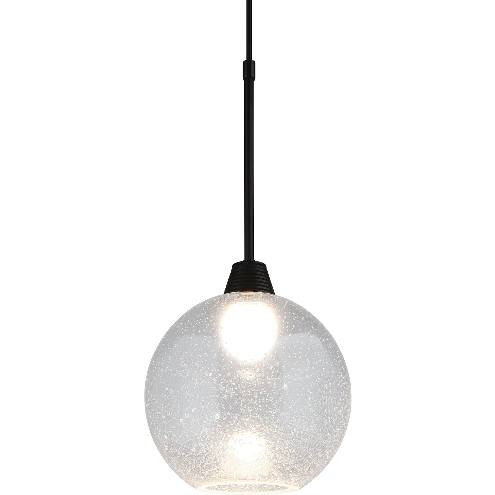 Bobo 1 Light 8.5 inch Black and Clear Large Pendant Ceiling Light in Clear Glass