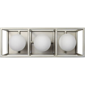 Plaza LED 14.38 inch Silverado and Carbon Bath Vanity Wall Light