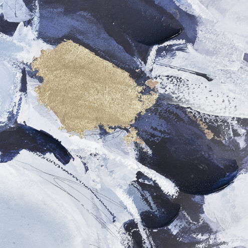 Charge Off White with Navy and Black Framed Wall Art