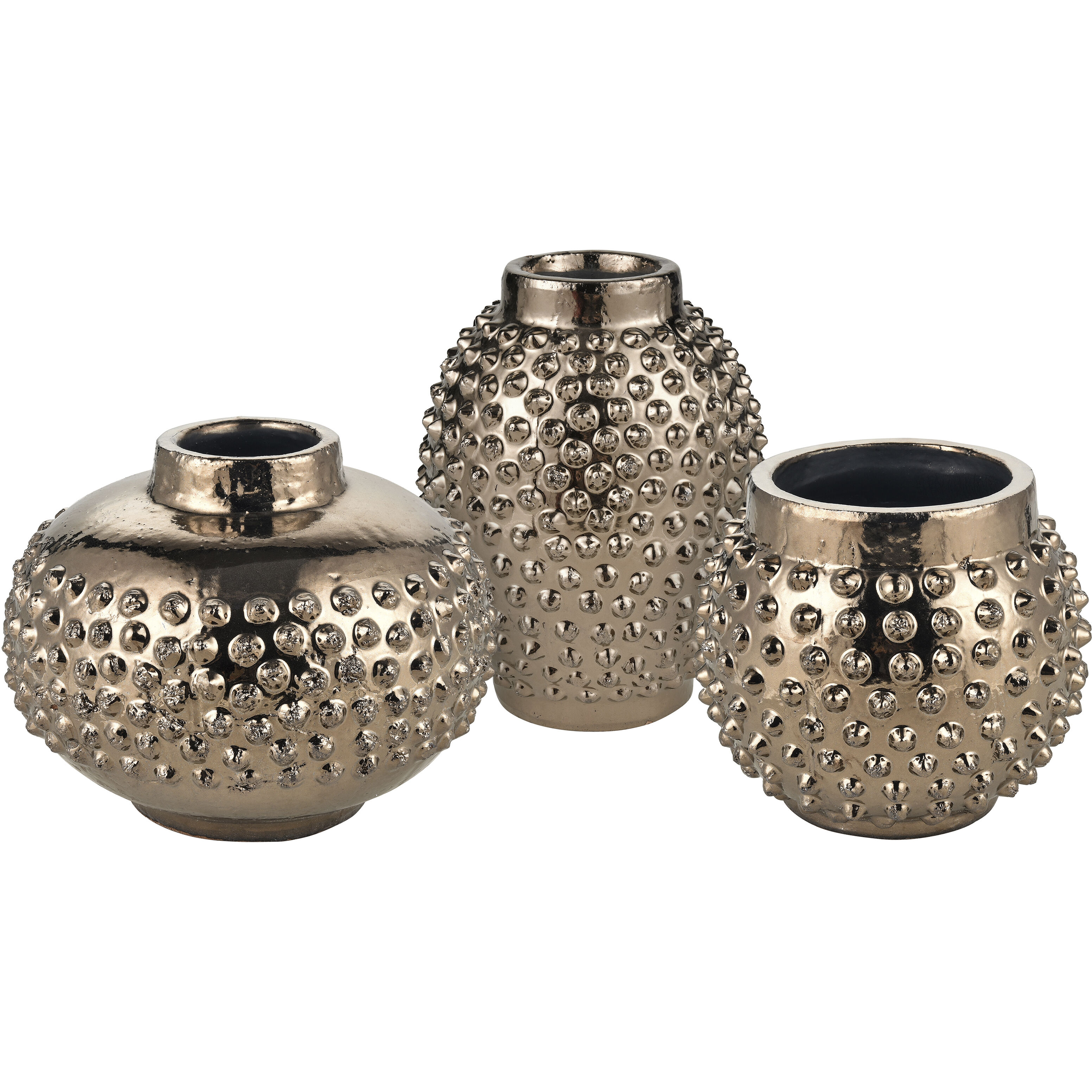 Dorus 12.75 X 9.75 inch Vase in Gold