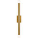 TOB by Thomas O'Brien Beckham Modern 2 Light 2.75 inch Burnished Brass ADA Wall Sconce Wall Light