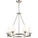 Dawson 6 Light 25 inch Satin Nickel Chandelier Ceiling Light