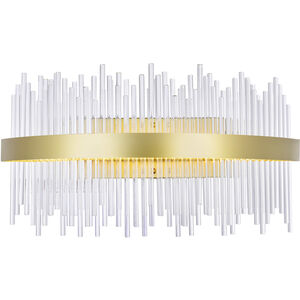 Genevieve LED 24 inch Medallion Gold Wall Light