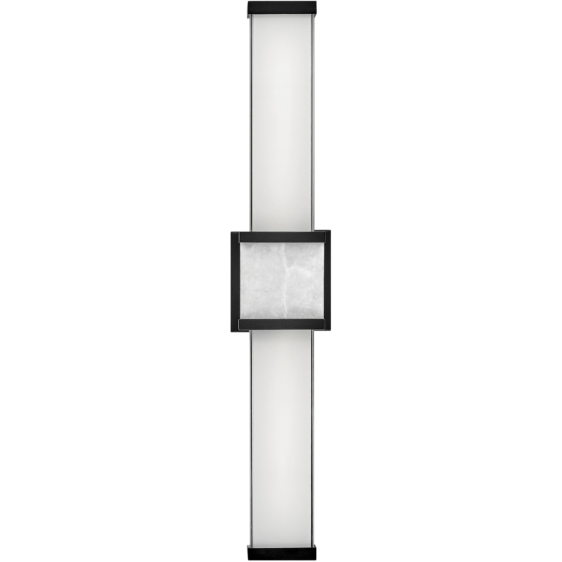 Pietra LED 25 inch Black Vanity Light Wall Light, Vertical