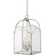 Garrett 4 Light 12 inch Polished Nickel Pendant Ceiling Light, Essentials