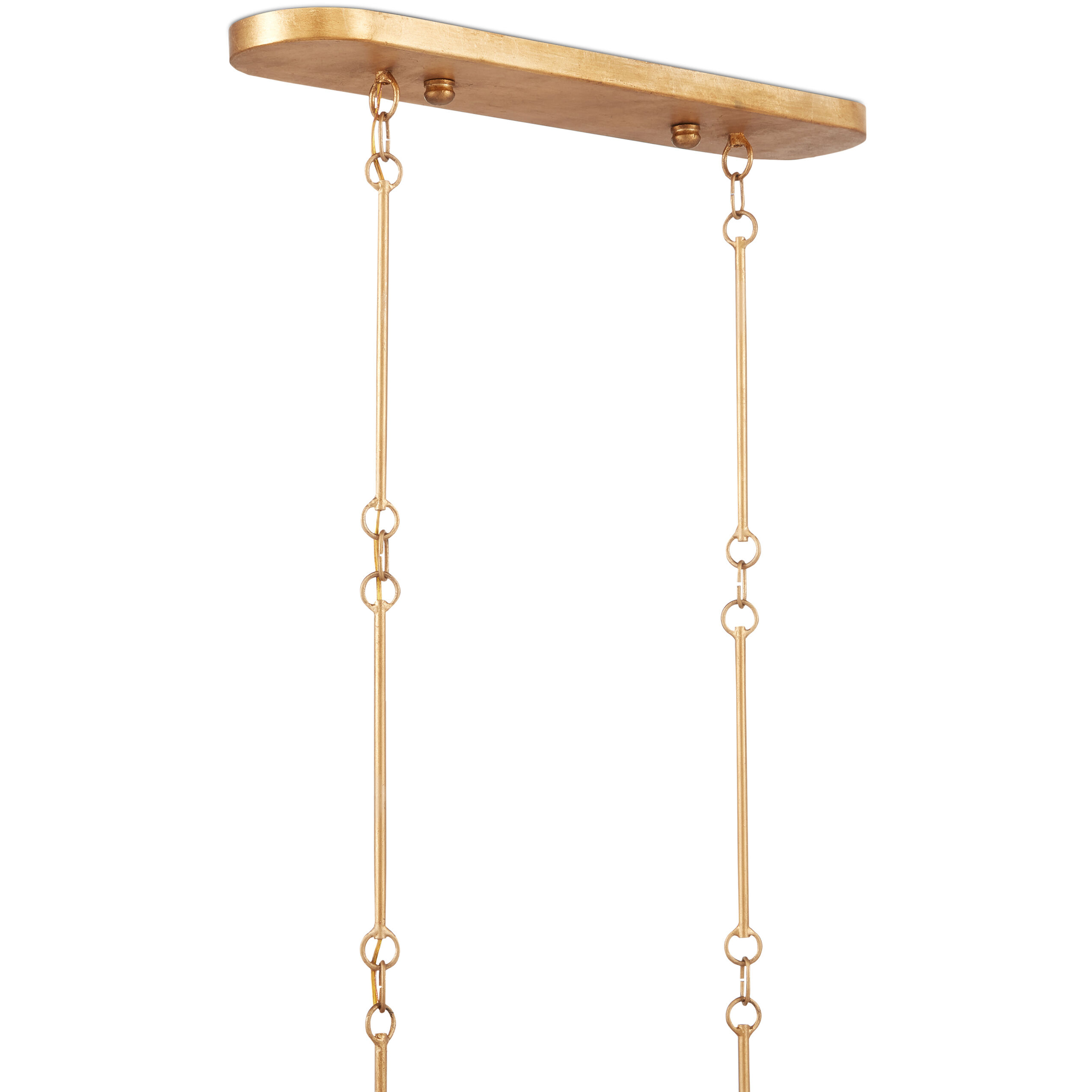 Grand Lotus 6 Light 50.5 inch Satin Black/Contemporary Gold Leaf Chandelier Ceiling Light