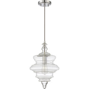 Neighborhood 1 Light 11 inch Chrome Mini Pendant Ceiling Light, Jeremiah