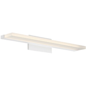 Level LED 19 inch White Bath Vanity & Wall Light, dweLED
